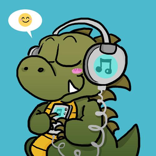 Podcast Drache Dino Dinosaurier Musik MP3 Player Kopfhoerer