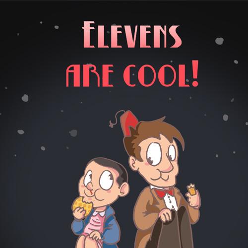 Eleven Elevens are cool Doctor Who Stranger Things Fanart Crossover