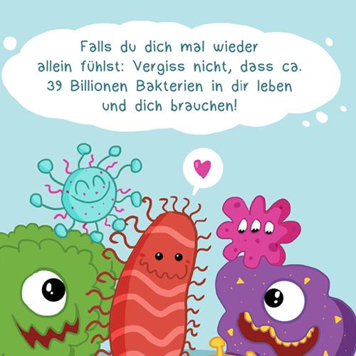 Baktierien Wissenschaft Mikroorganismen Valentinstag allein