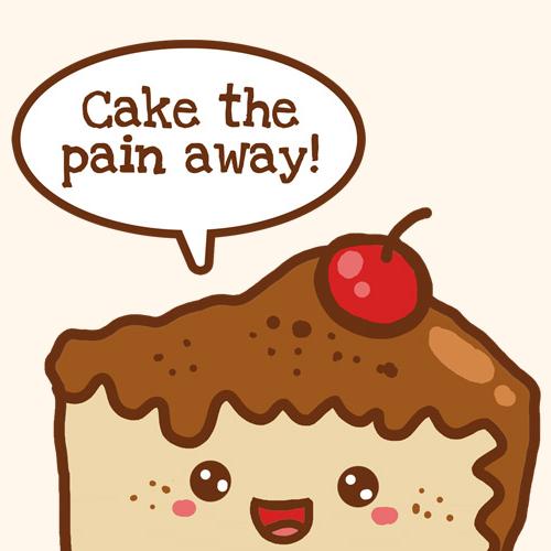 Cake Kuchen Pain away Kawaii cute