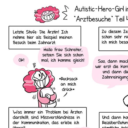 Arzt AHG Autistic Hero Girl Zahnarzt Autismus