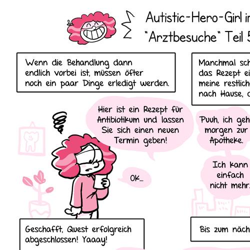 Arzt Besuch Autistic Hero Girl Autismus