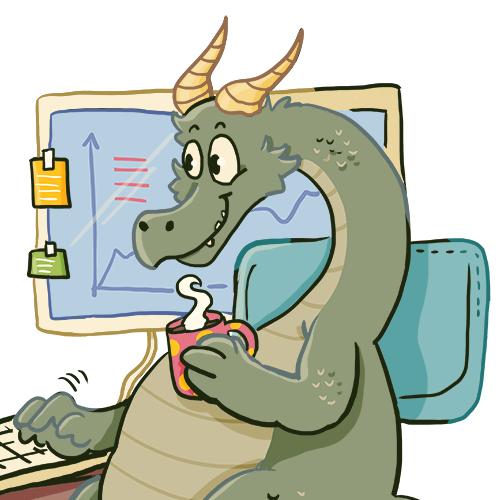 daniela schreiter comic Fuchskind dragon drache IT computer
