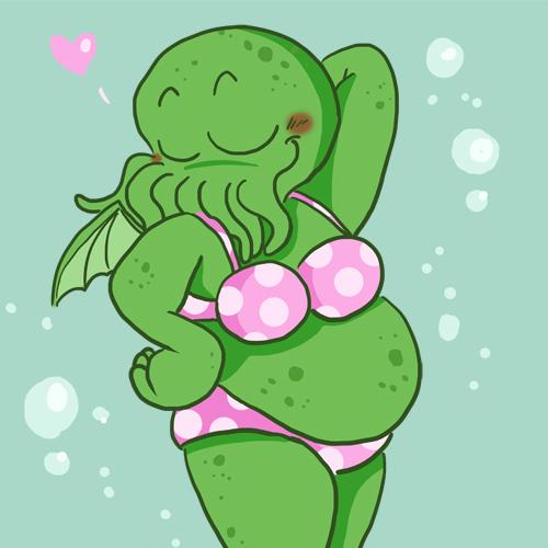 Tentakel-Porn Cthulhu Sexy Bikini Lovecraft H.P.Lovecraft Mythos