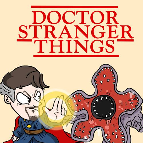 Doctor Stranger Things Netflix Marvel Fanart Crossover
