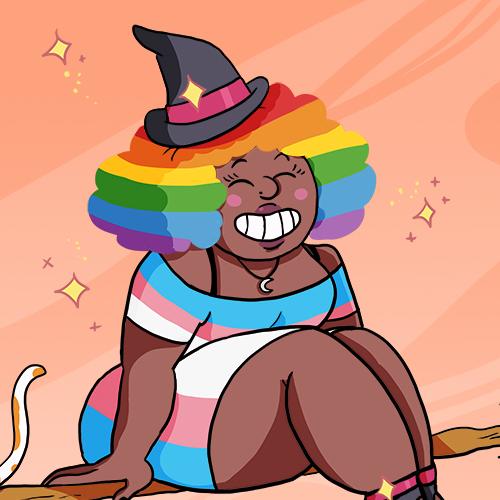 Pride pride month witch queer daniela schreiter Fuchskind black comic lgbtq