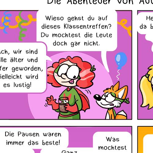 daniela schreiter comic Fuchskind schule klassentreffen autistic hero girl
