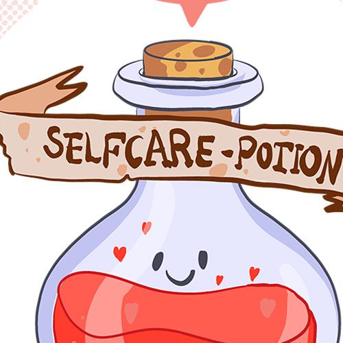 daniela schreiter comic self care selfcare potion dnd mental health