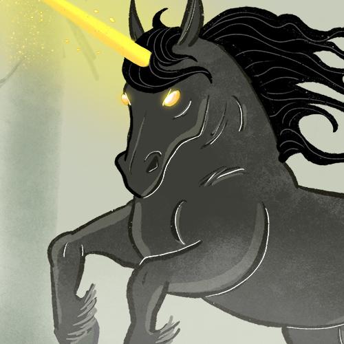 Daniela Schreiter Fuchskind Dark Fantasy Black Unicorn Cursed Relics