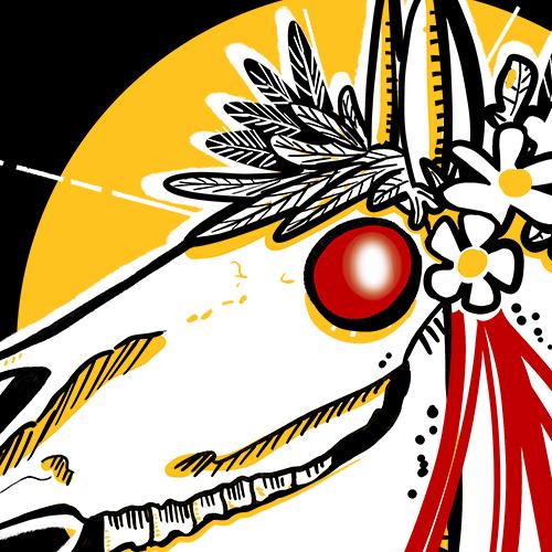 Daniela Schreiter Fuchskind Dark Fantasy skull horse Mari Lwyd Cursed Relics