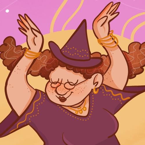 Daniela Schreiter Beltane Witch Hexe Tanz